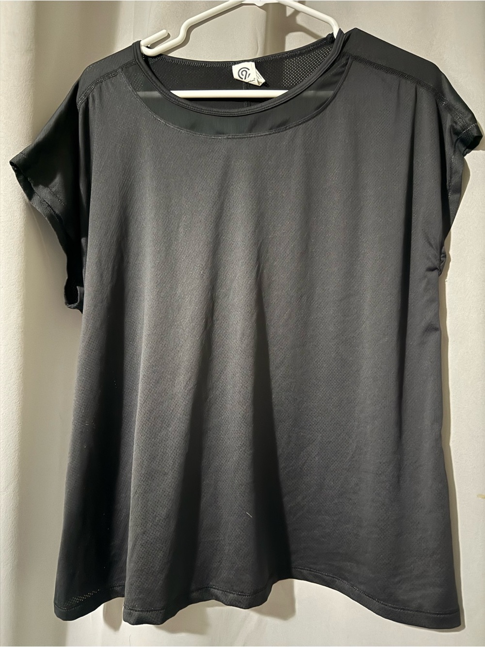 Champion Black Short-Sleeve Athletic Tee